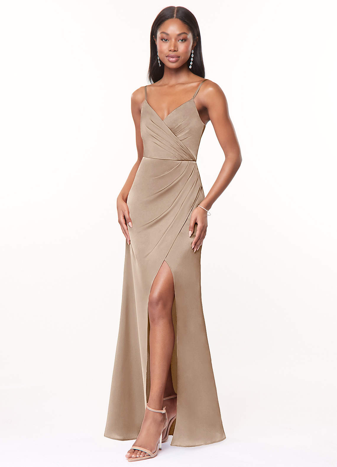Maci Stretch Satin Dress-AZ36928720-final sale