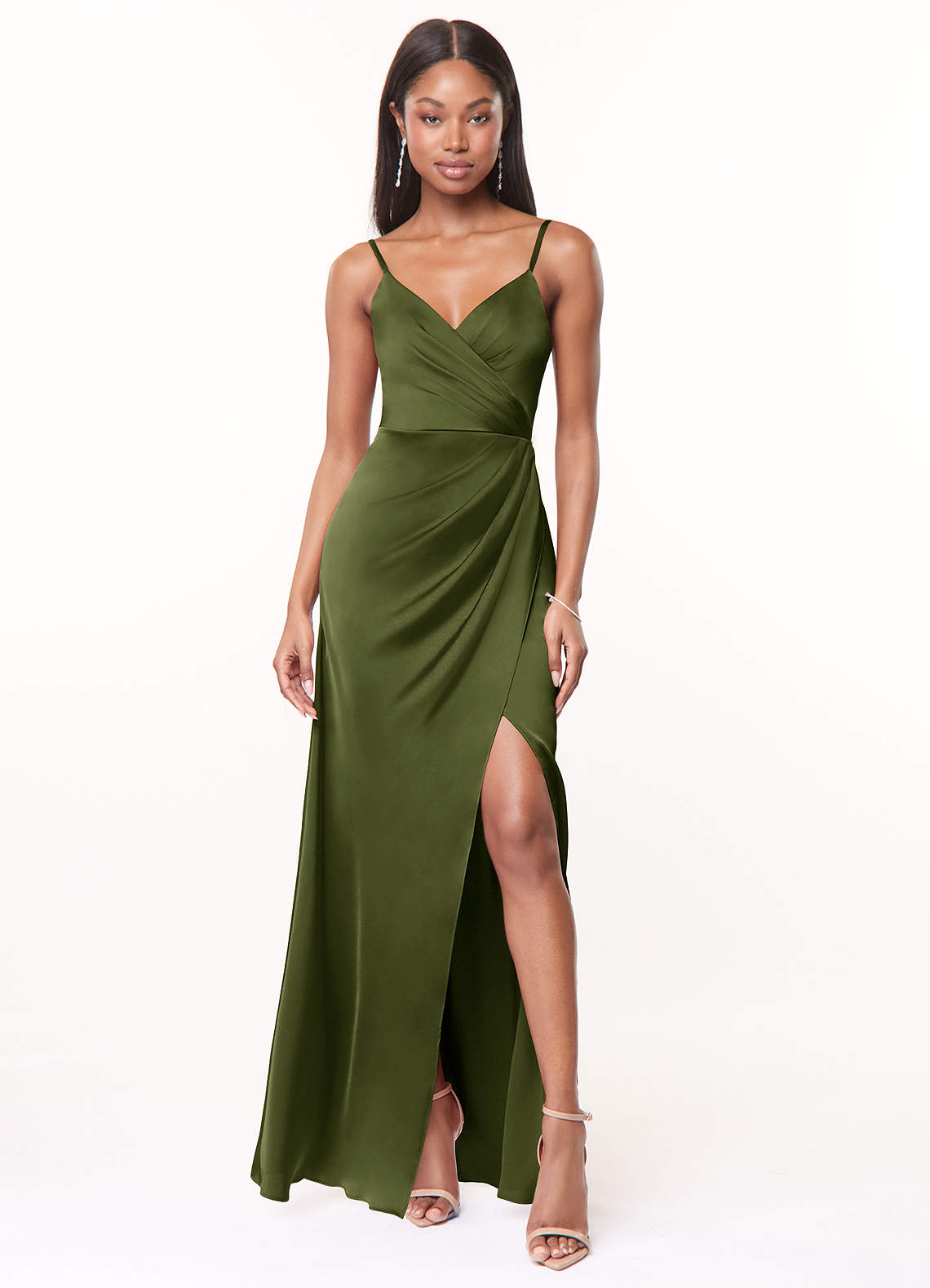 Maci Stretch Satin Dress-AZ97524911-final sale