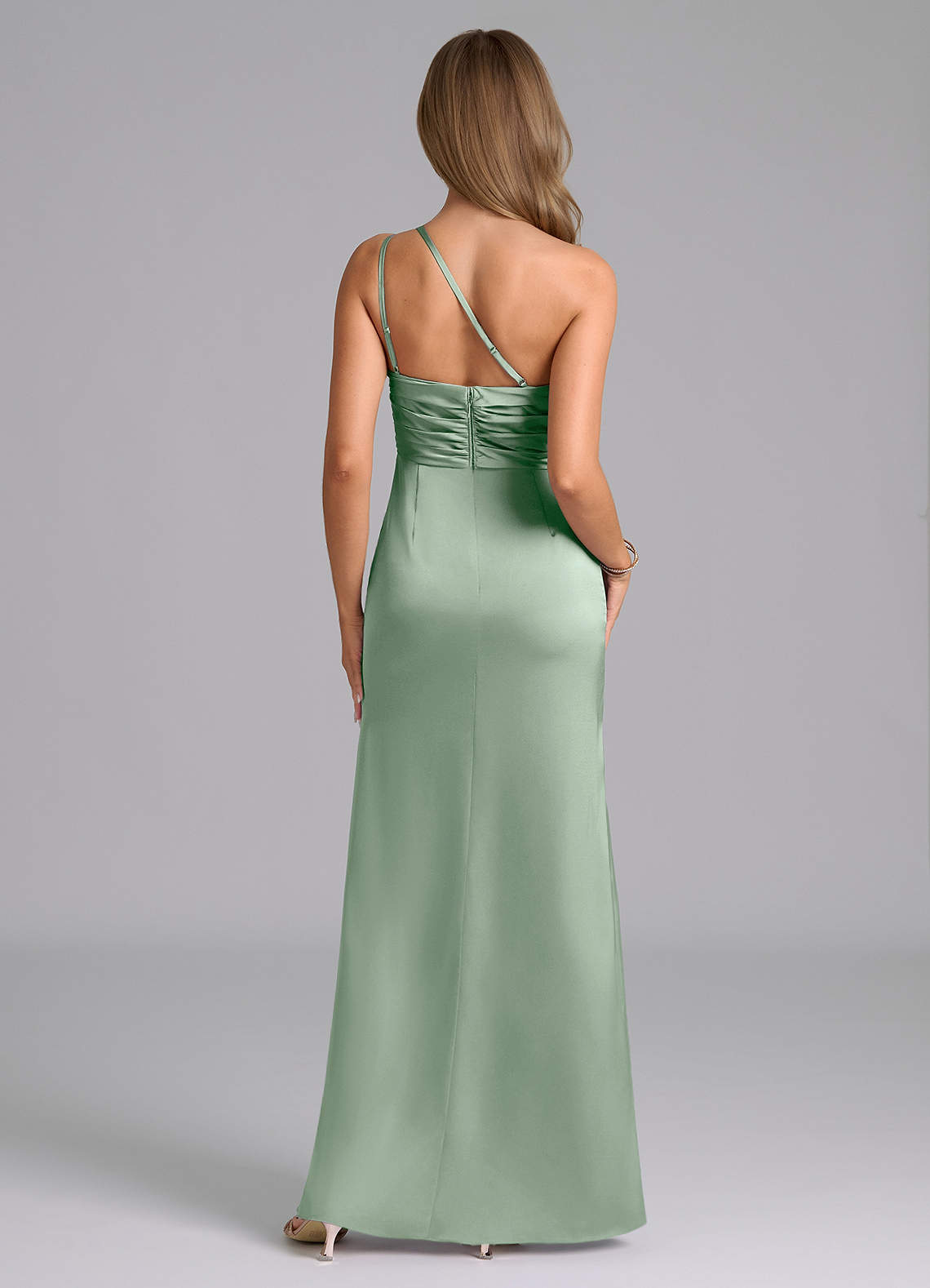 Eren Stretch Satin Dress-AZ6372306-final sale