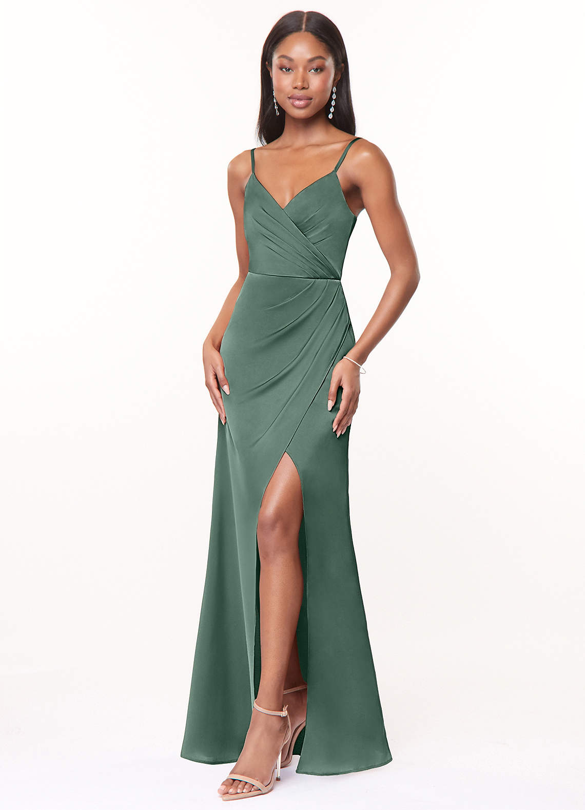 Maci Stretch Satin Dress-AZ6677255-final sale