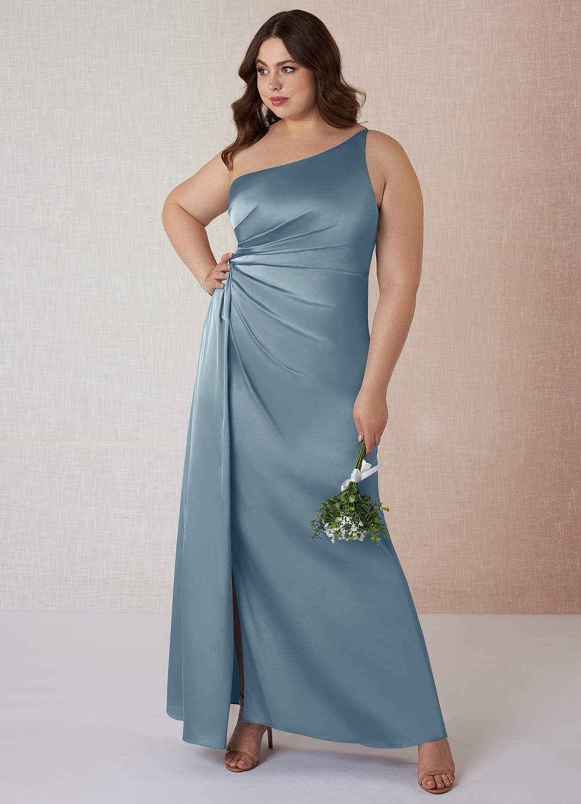 Mika Stretch Satin Dress-AZ87545894-final sale