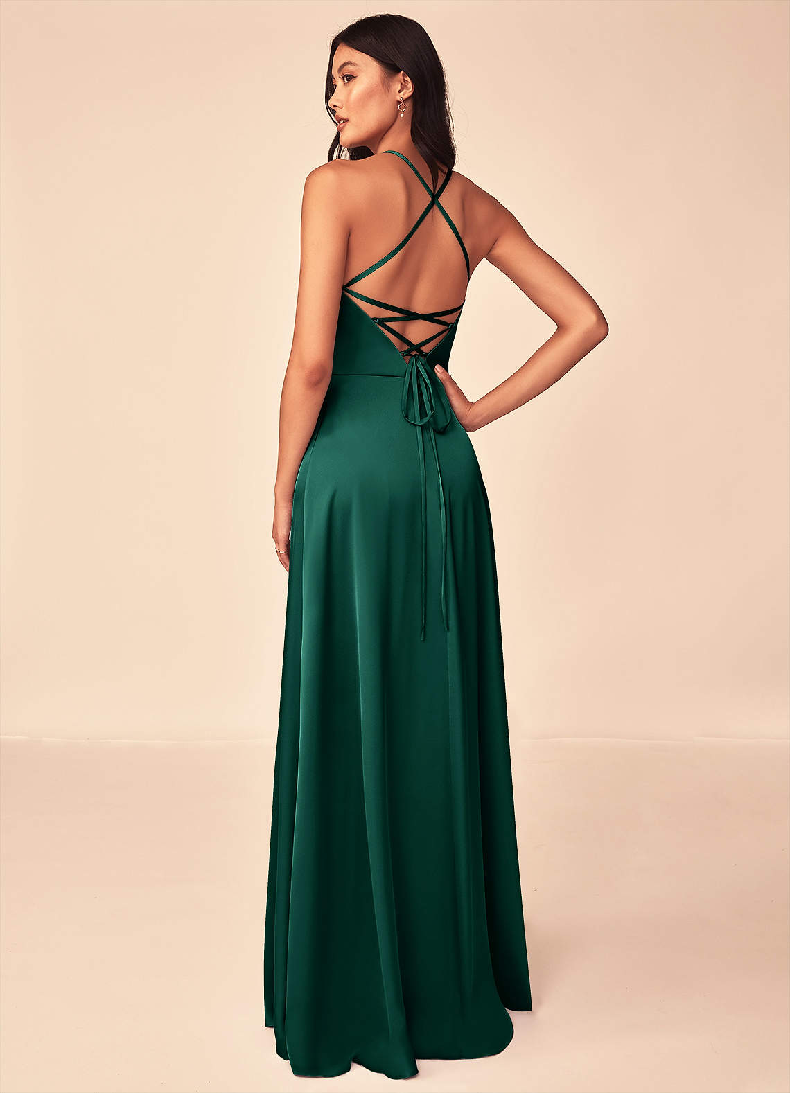 Mei Stretch Satin Dress-AZ91908761-final sale