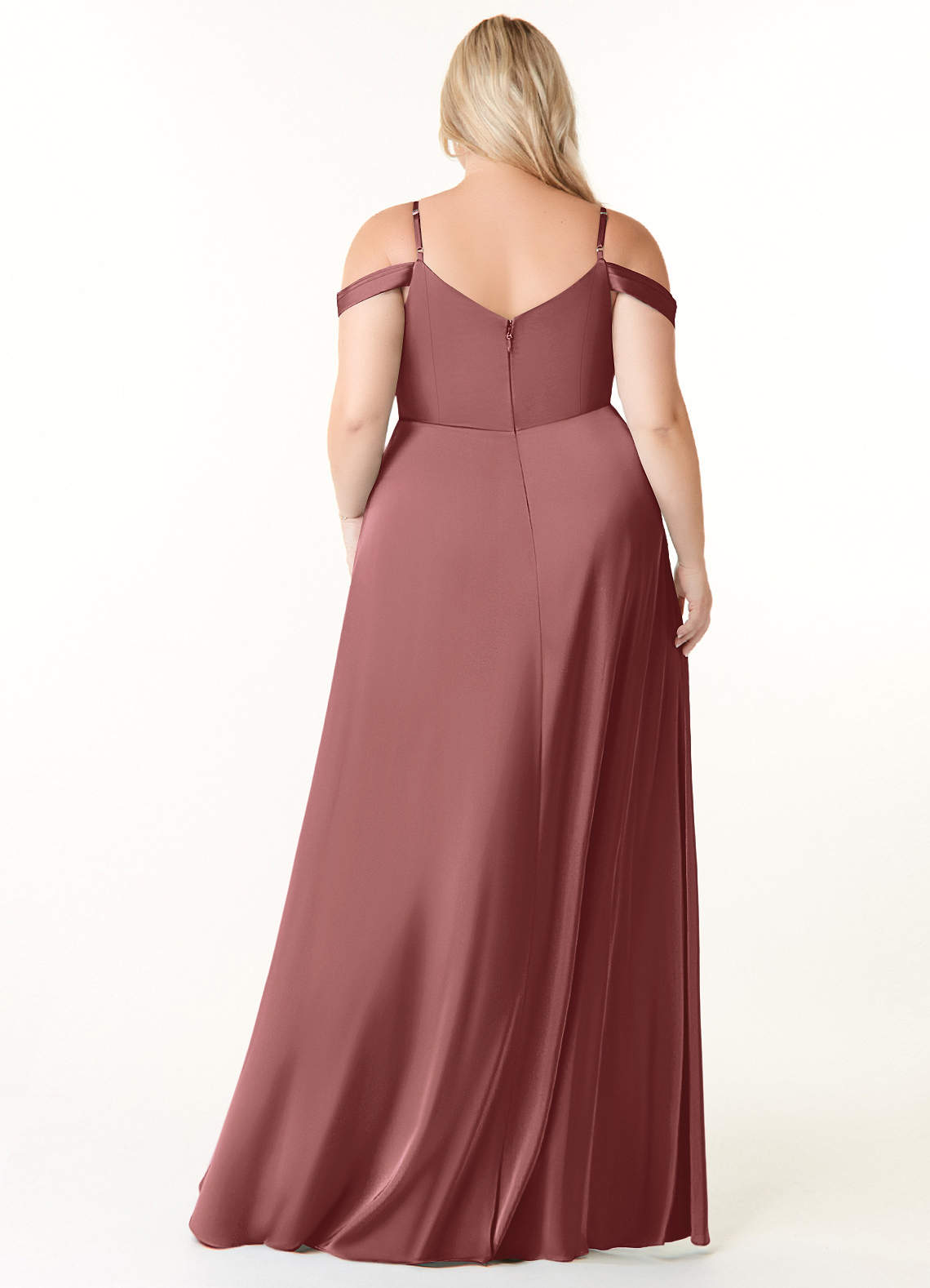 Ocean Stretch Satin Dress-AZ24167685-final sale