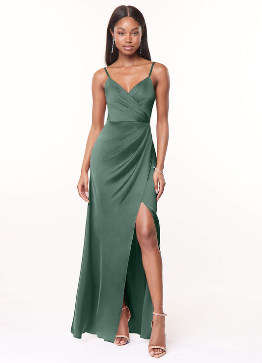 Maci Stretch Satin Dress-AZ6677255-final sale