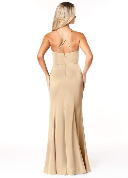 Marzia Stretch Satin Dress-AZ64797264-final sale
