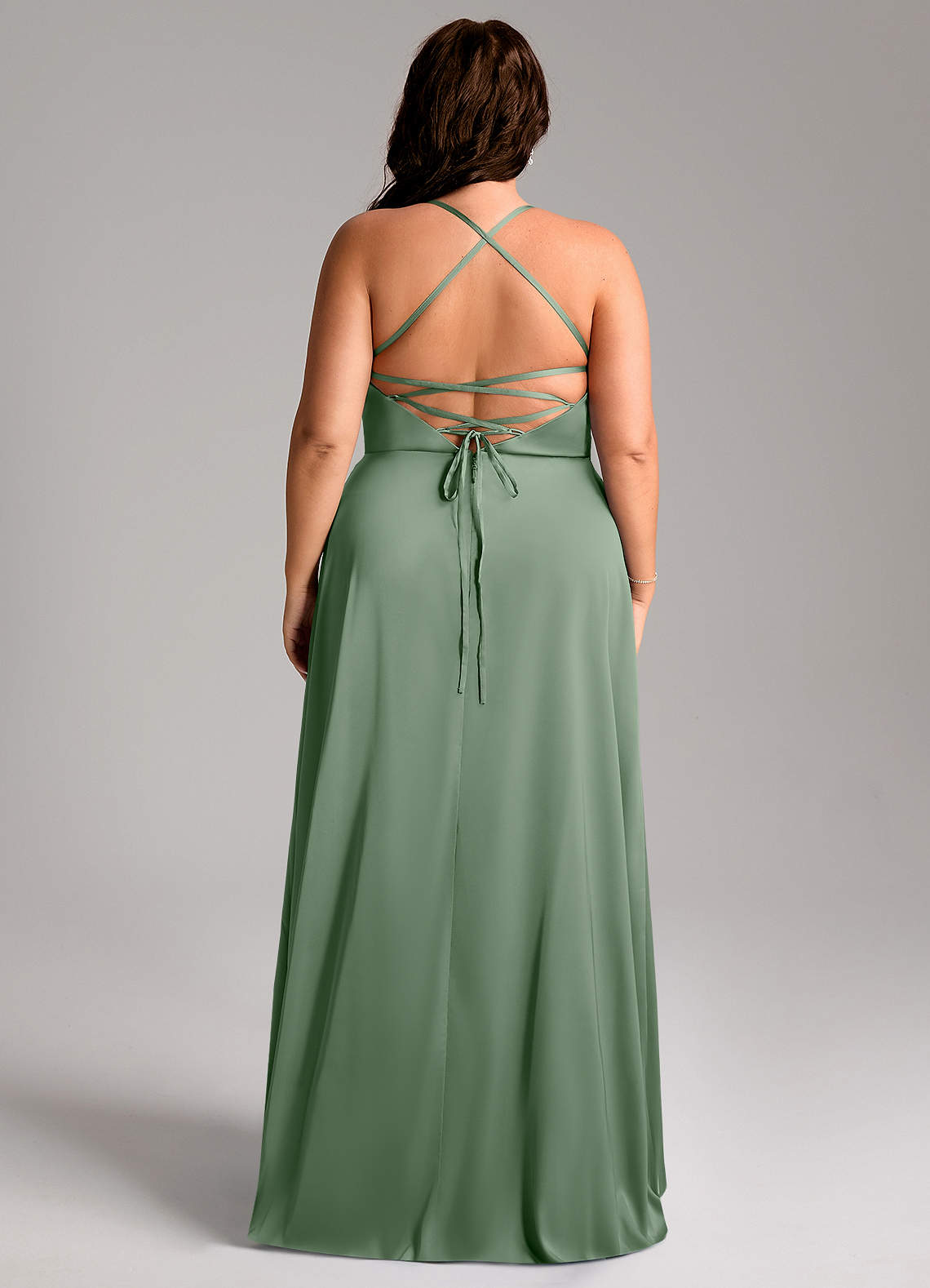 Mei Stretch Satin Dress-AZ6393295-final sale