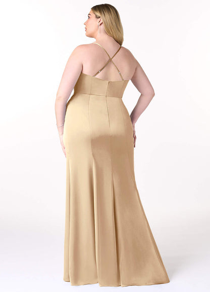 Marzia Stretch Satin Dress-AZ64797264-final sale