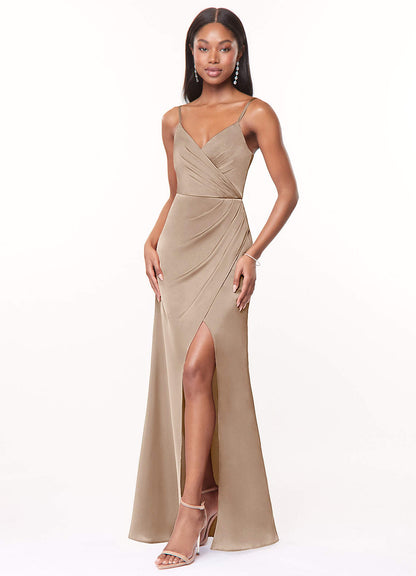 Maci Stretch Satin Dress-AZ36928720-final sale