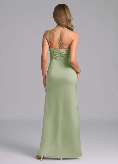 Eren Stretch Satin Dress-AZ49019516-final sale