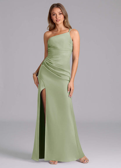 Eren Stretch Satin Dress-AZ49019516-final sale