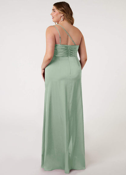 Eren Stretch Satin Dress-AZ6372306-final sale