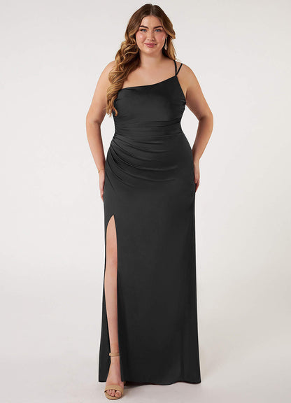 Eren Stretch Satin Dress-AZ96385677-final sale