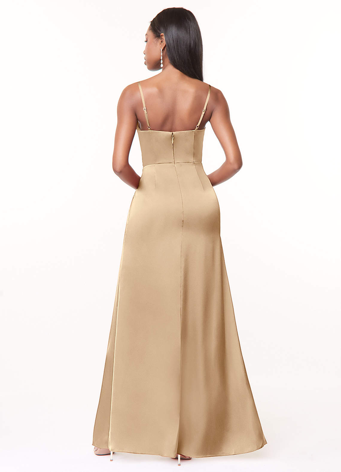 Maci Stretch Satin Dress-AZ21516569-final sale