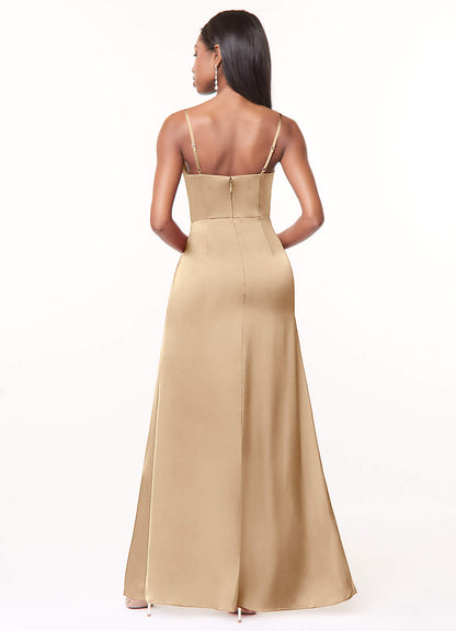 Maci Stretch Satin Dress-AZ89647057-final sale