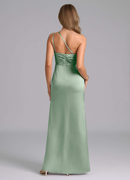 Eren Stretch Satin Dress-AZ6372306-final sale