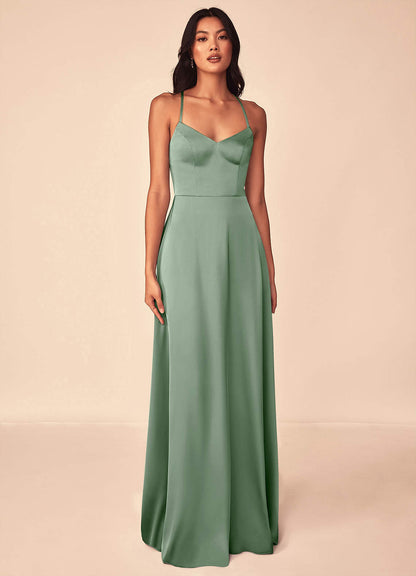 Mei Stretch Satin Dress-AZ6196779-final sale