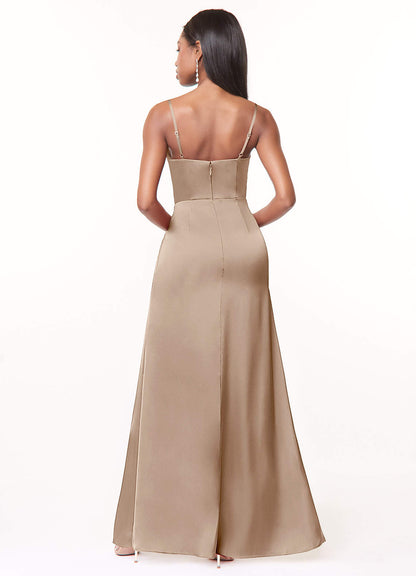 Maci Stretch Satin Dress-AZ36928720-final sale